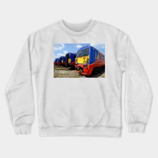 South Western Railway trains at Long Marston Crewneck Sweatshirt